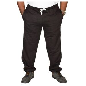 Big Dude Men's Black Joggers with Drawstring